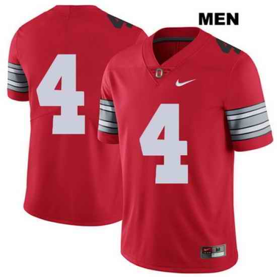 Chris Chugunov Nike Ohio State Buckeyes 2018 Spring Game Authentic Stitched Mens  4 Red College Football Jersey Without Name Jersey